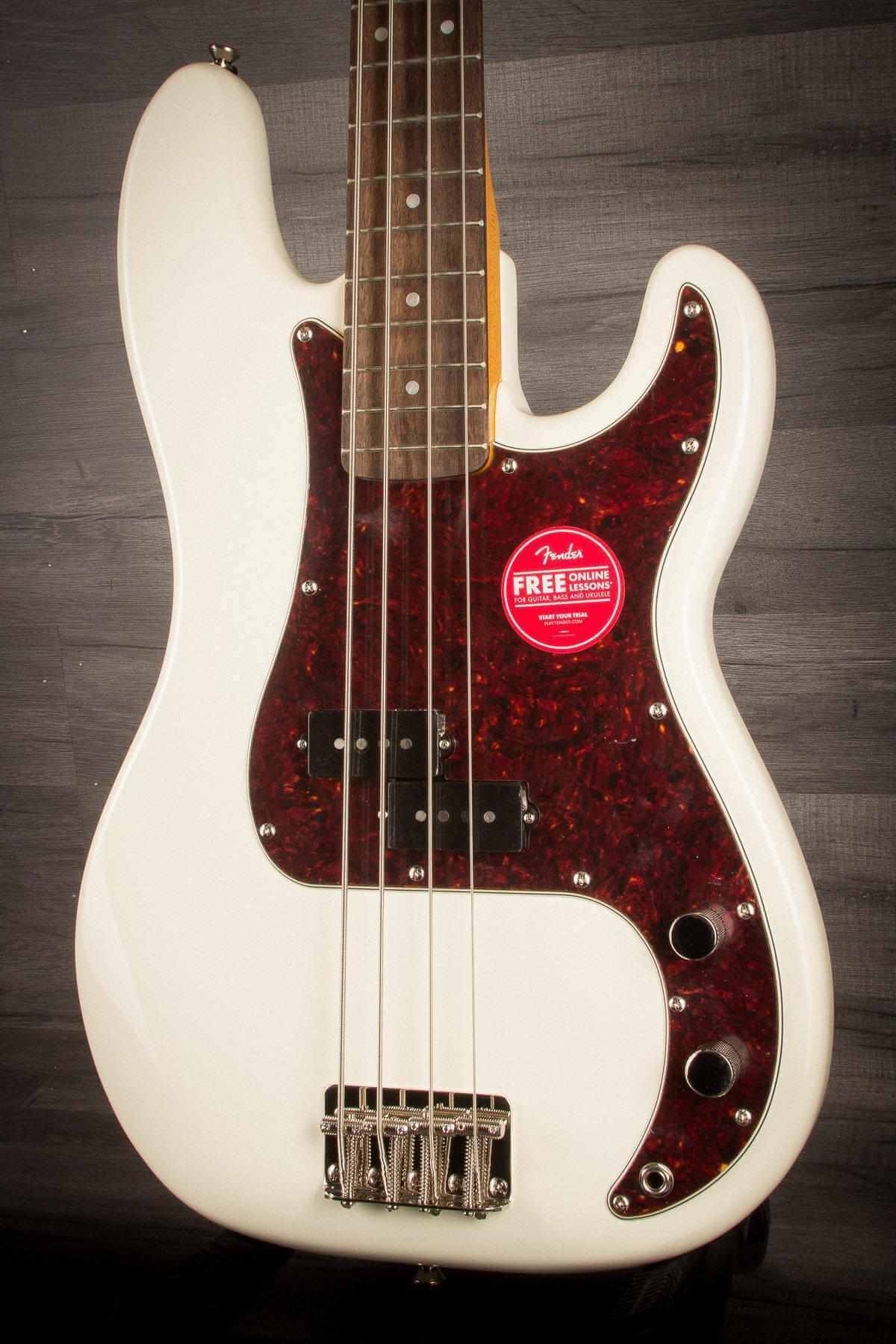 Squier precision store bass white