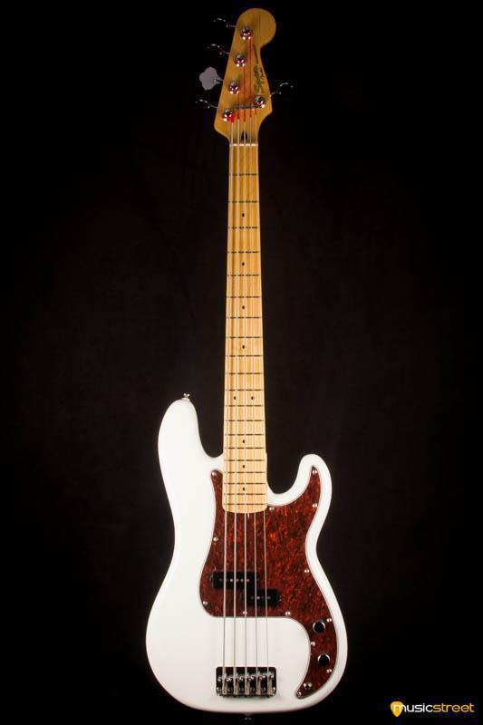 USED - Squier Vintage Modified Precision Bass V, Olympic White