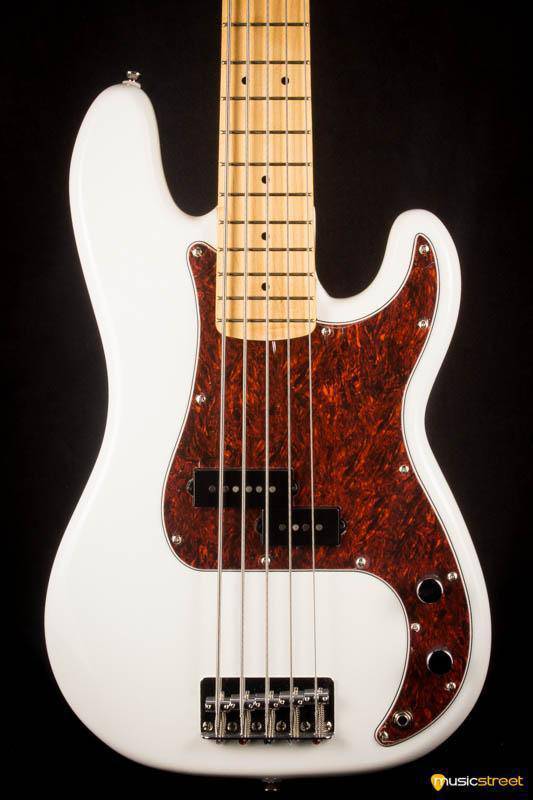 USED - Squier Vintage Modified Precision Bass V, Olympic White
