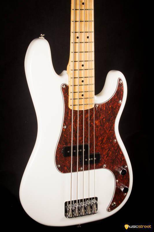 USED - Squier Vintage Modified Precision Bass V, Olympic White