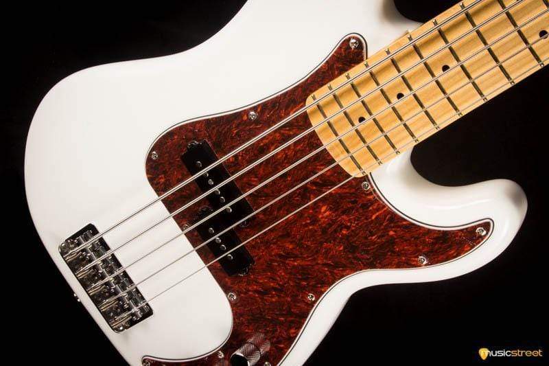 USED - Squier Vintage Modified Precision Bass V, Olympic White
