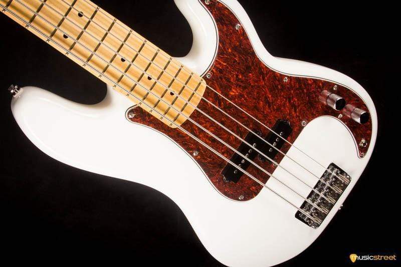 USED - Squier Vintage Modified Precision Bass V, Olympic White
