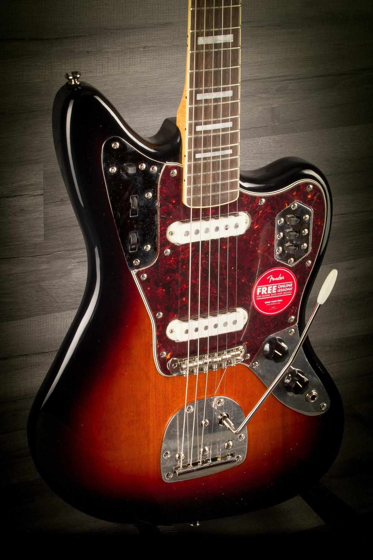 Squier Classic Vibe '70s Jaguar Electric Guitar - 3-Tone Sunburst