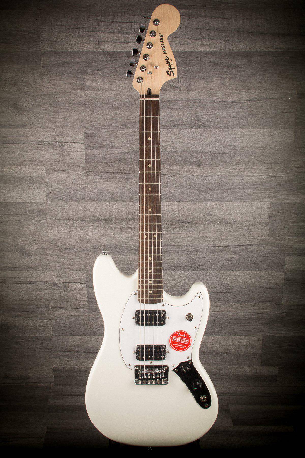 Squier FSR Bullet Mustang - HH - Il - Olympic White - MusicStreet