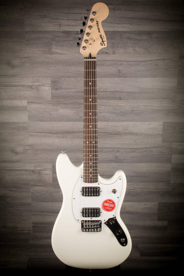 Squier FSR Bullet Mustang - HH - Il - Olympic White - MusicStreet