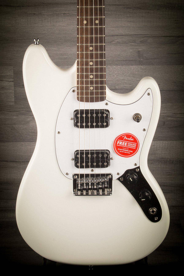 Squier FSR Bullet Mustang - HH - Il - Olympic White - MusicStreet