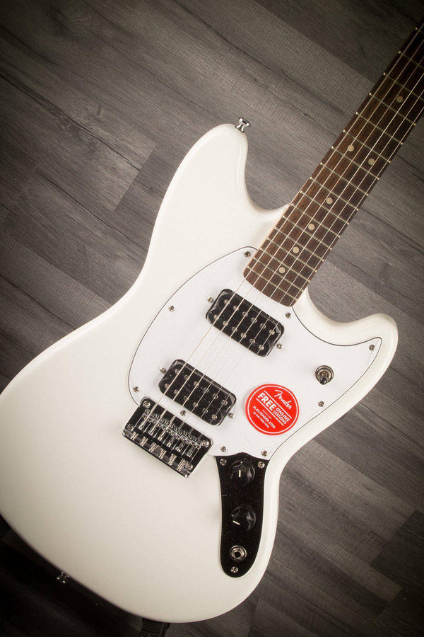 Squier FSR Bullet Mustang - HH - Il - Olympic White - MusicStreet