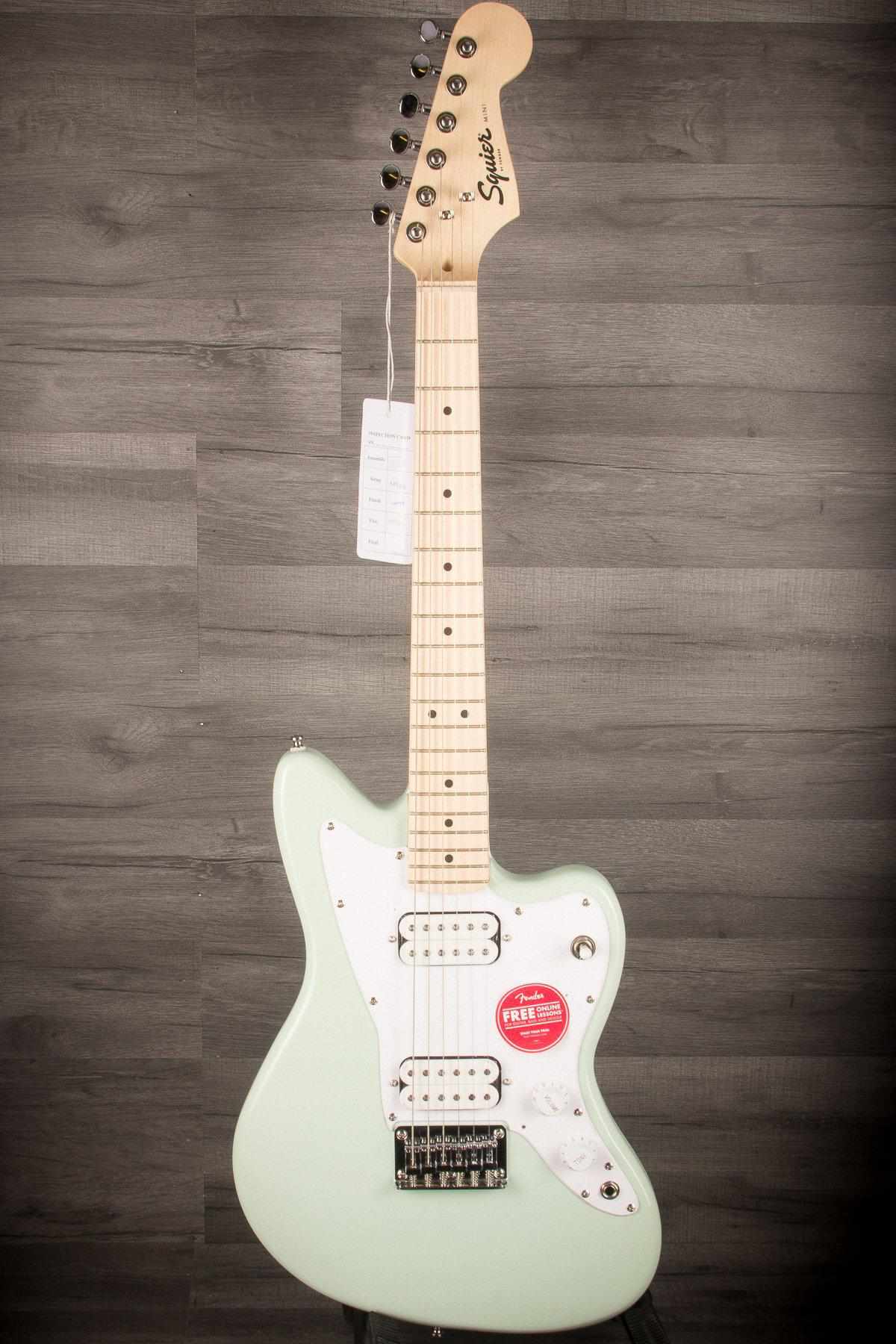 Squier Mini Jazzmaster HH Electric Guitar - Surf Green
