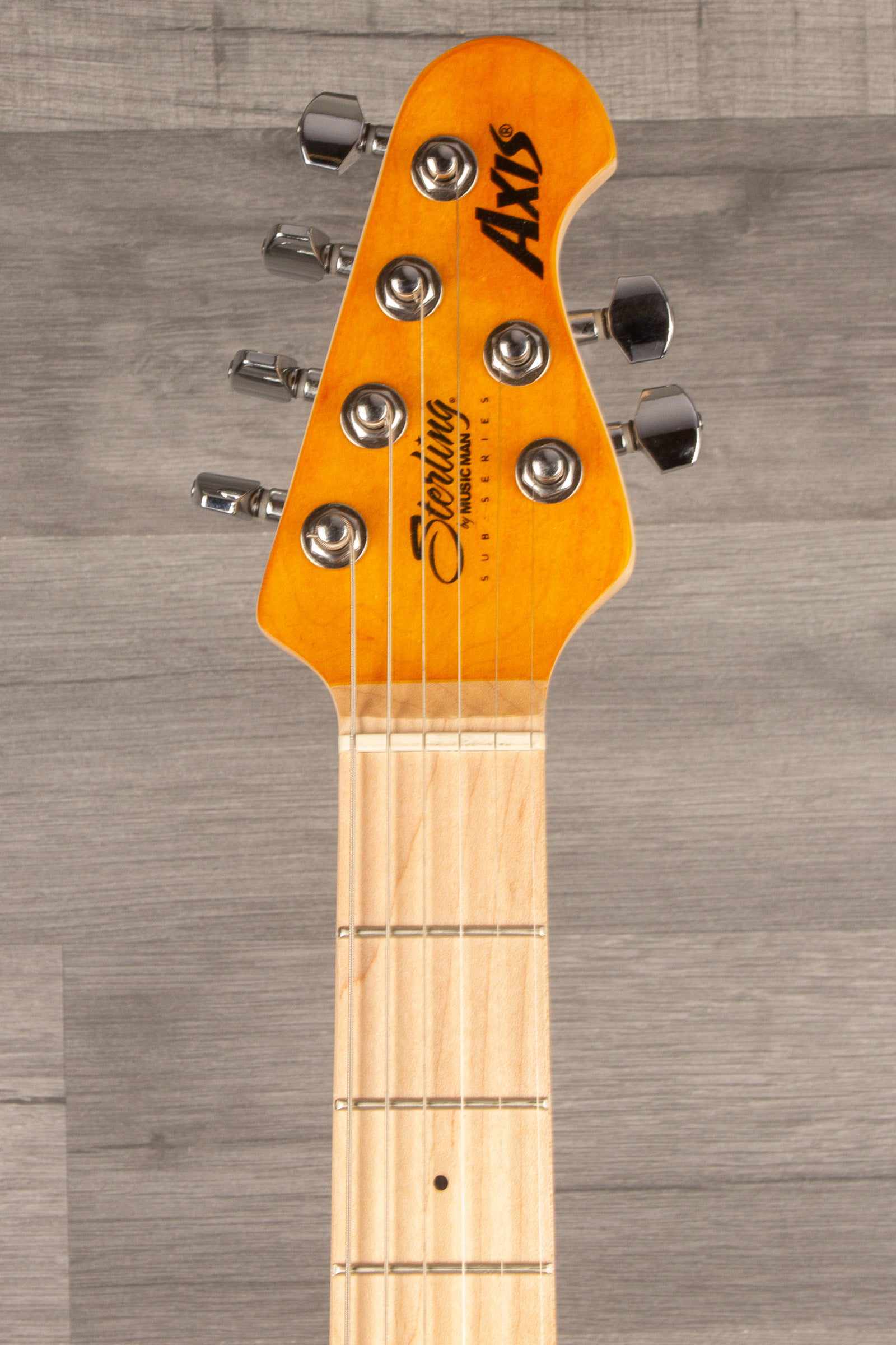 MusicMan Sterling Axis Flame Maple - Trans Gold