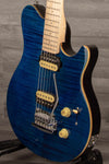 MusicMan Sterling Axis Flame Maple - Neptune Blue - MusicStreet