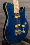 MusicMan Sterling Axis Flame Maple - Neptune Blue - MusicStreet