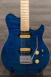 MusicMan Sterling Axis Flame Maple - Neptune Blue - MusicStreet