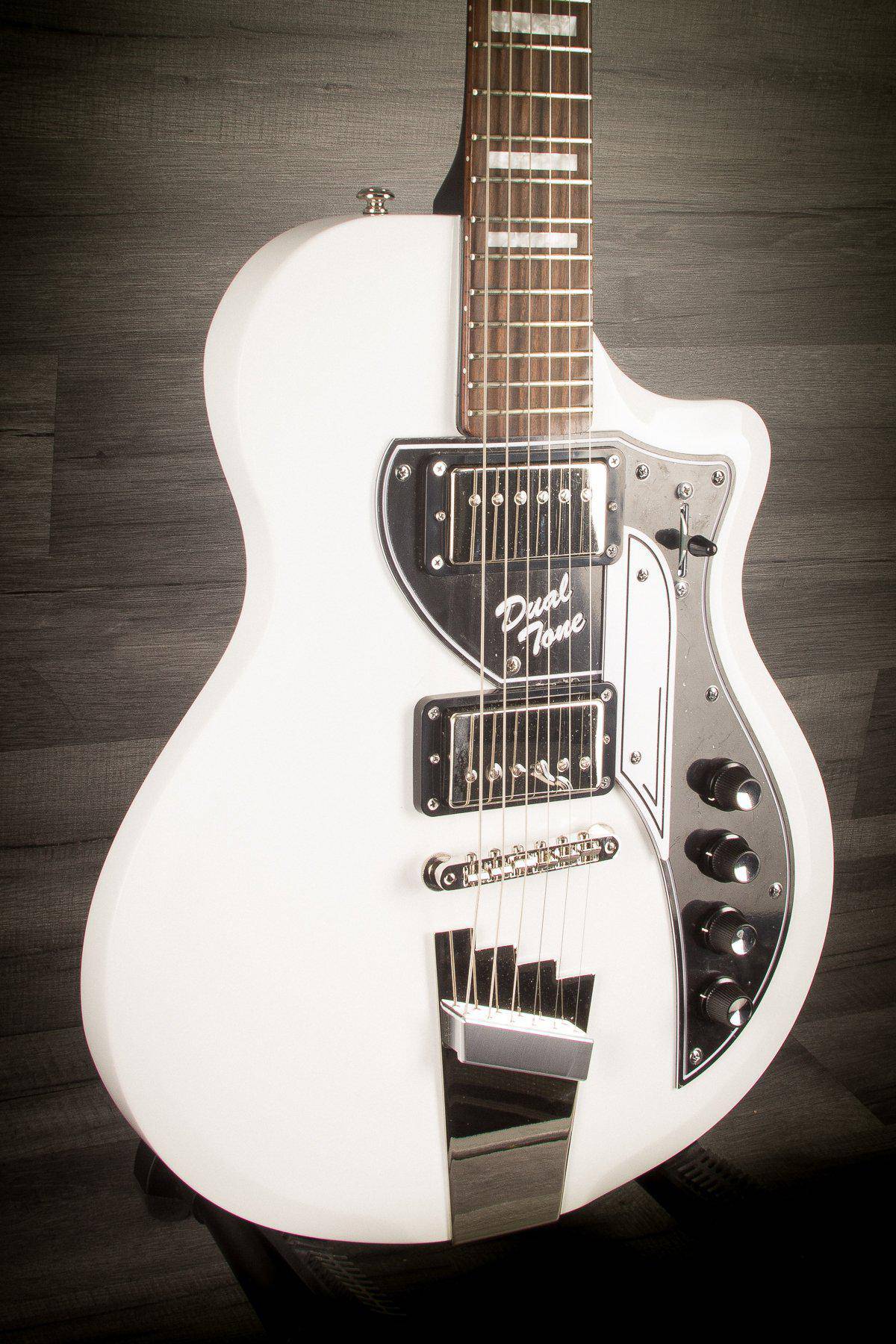 Supro David Bowie Ltd Edition 1961 Dual Tone - Arctic White - MusicStreet