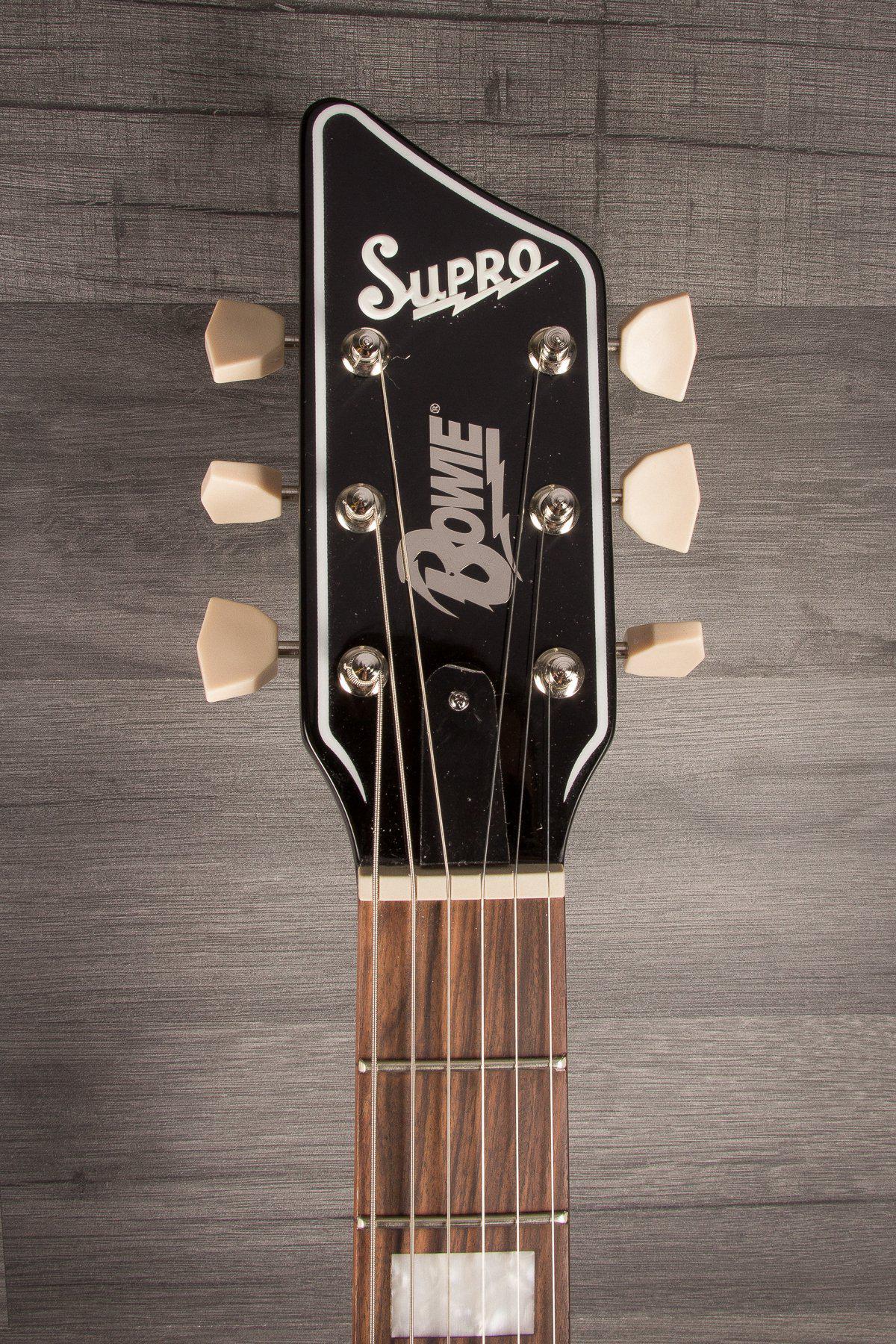 Supro Electric Guitar Supro David Bowie Ltd Edition 1961 Dual Tone - Arctic White