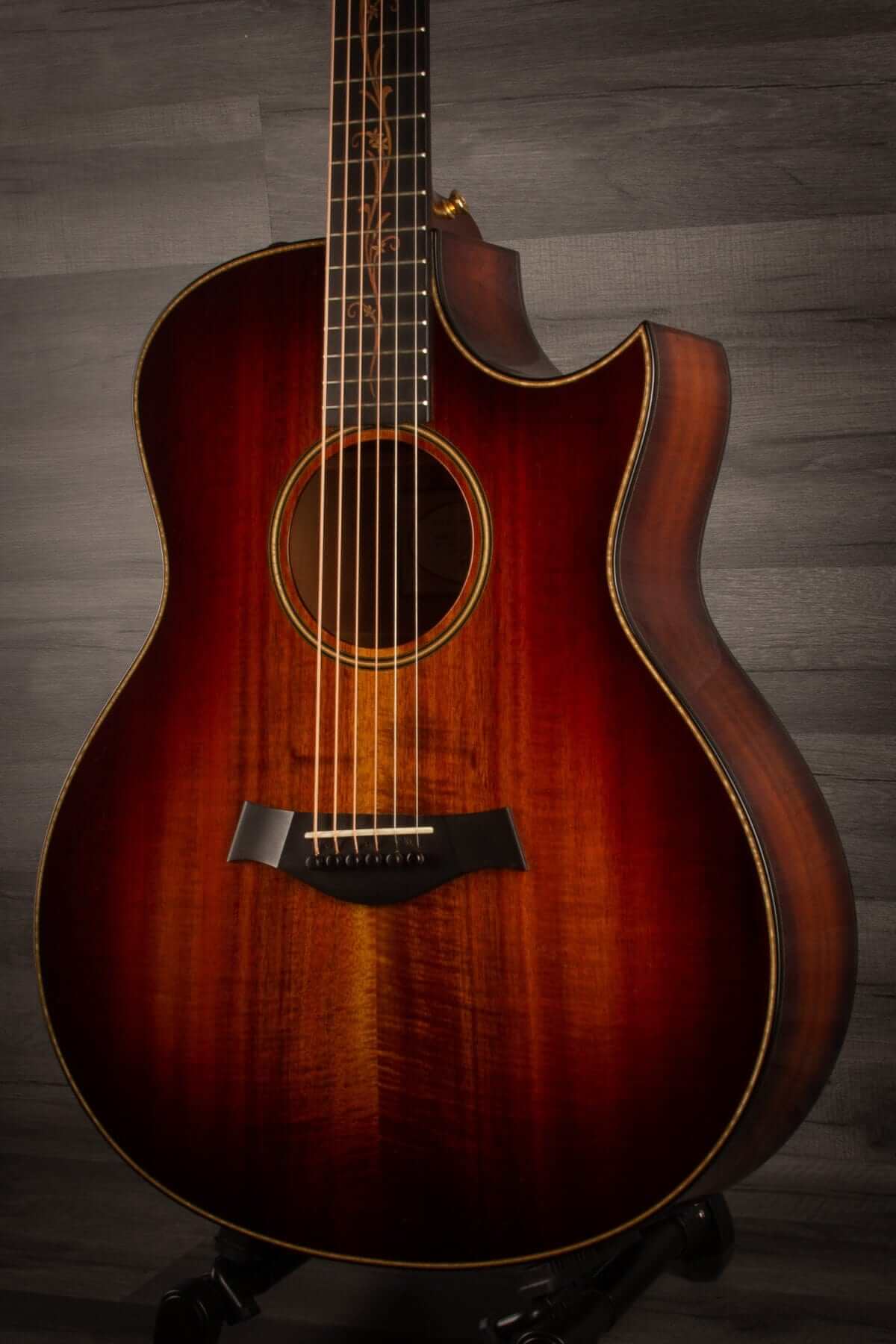 USED - 2017 Taylor K26ce Koa Florentine cutaway electro