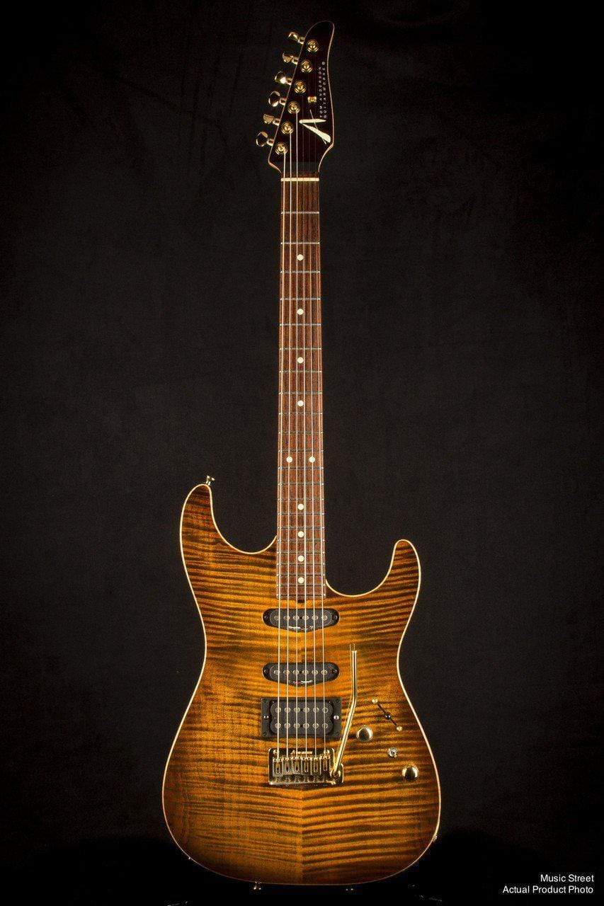 USED - Tom Anderson 2001 Hollow Drop Top Tiger'S Eye Burst