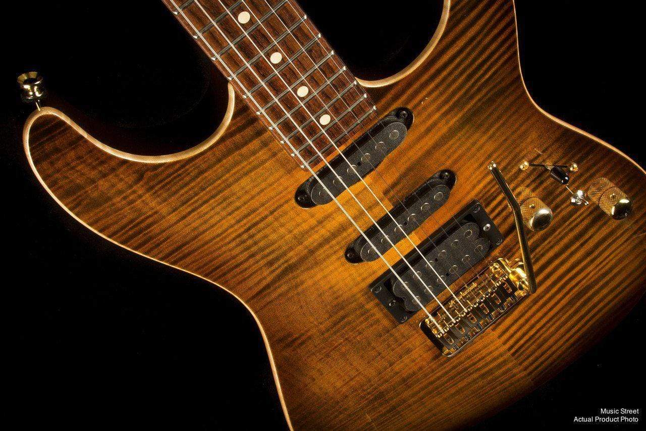 USED - Tom Anderson 2001 Hollow Drop Top Tiger'S Eye Burst