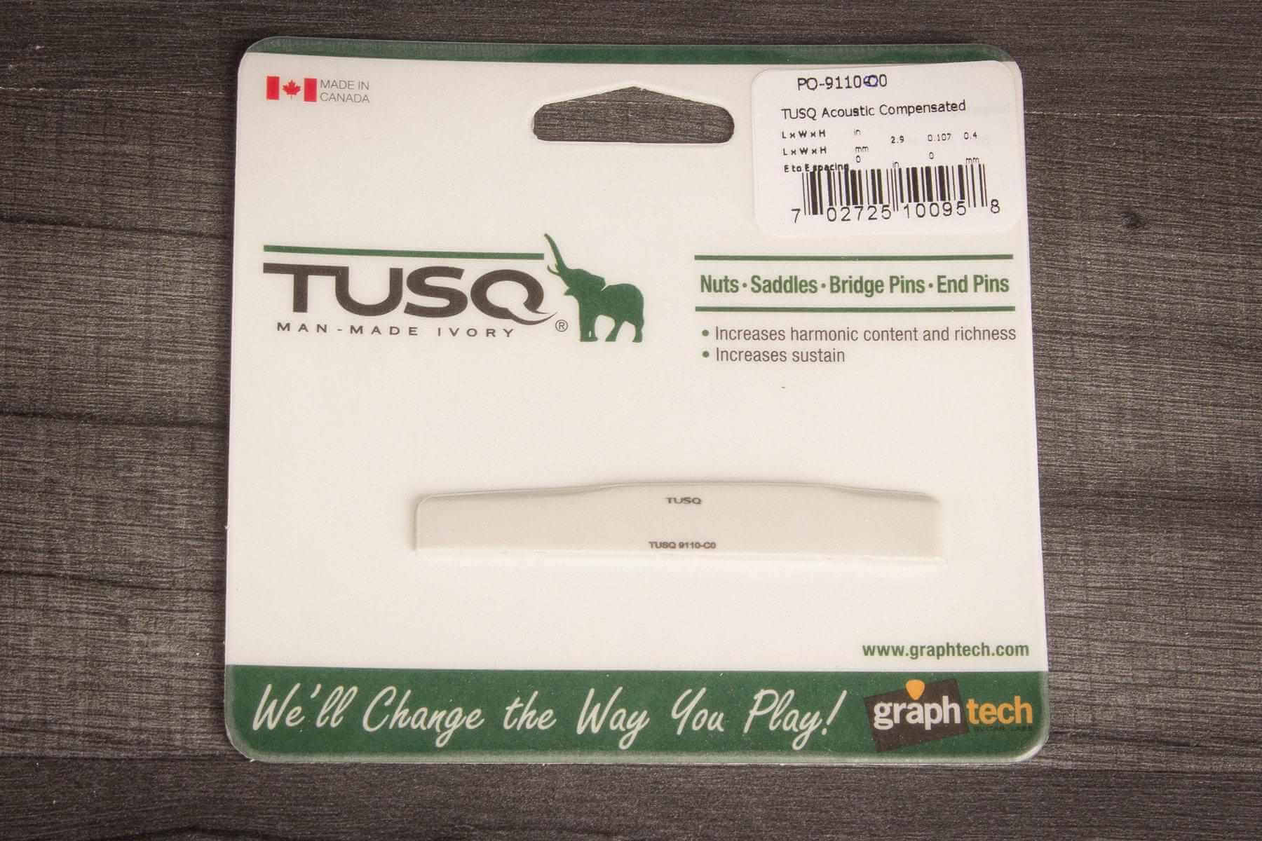Tusq Accessories Graph Tech TUSQ PQ-9110-00 Martin Acoustic Saddle - Compensated