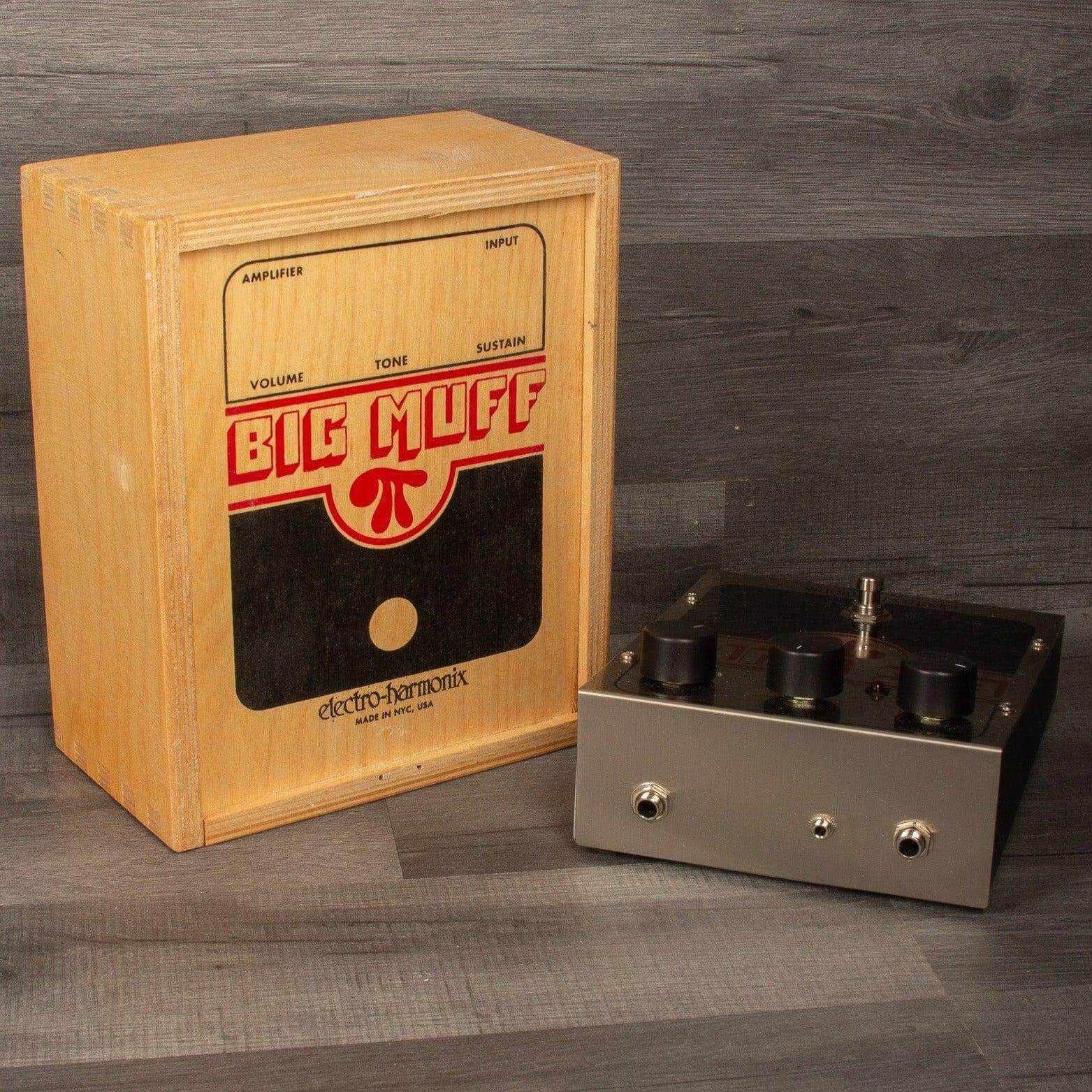 USED - Electro-Harmonix Big Muff. Made in USA, wooden box edition