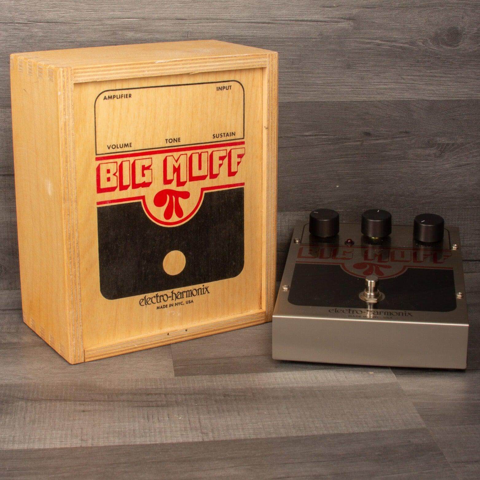 USED - Electro-Harmonix Big Muff. Made in USA, wooden box edition