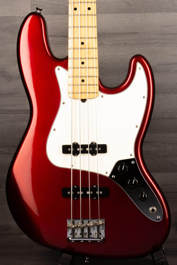 USED - Fender USA Standard Jazz Bass Guitar - Candy Cola 2007