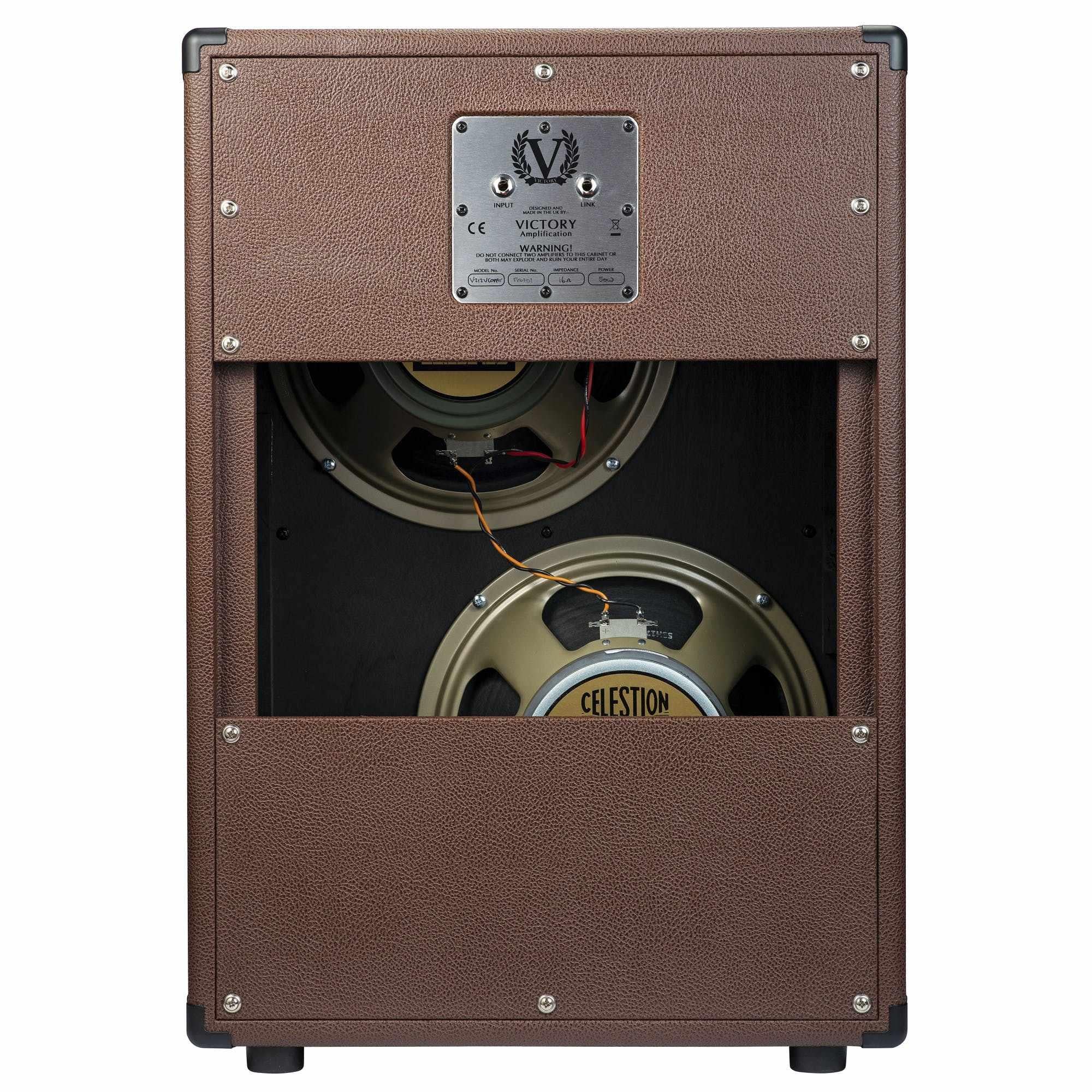 Victory Guitar Amplifier - V212-VB Vertical 2x12" Open Back Cab (Brown)