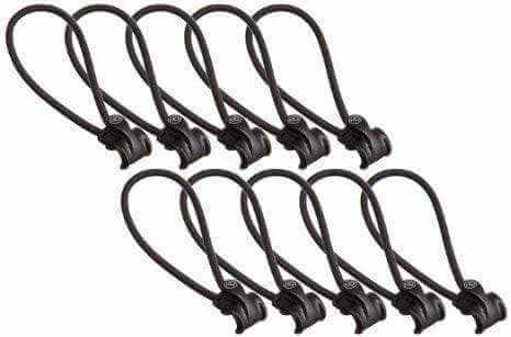 D'Addario Planet Waves 1/4" Elastic Cable Tie - 10 Pack