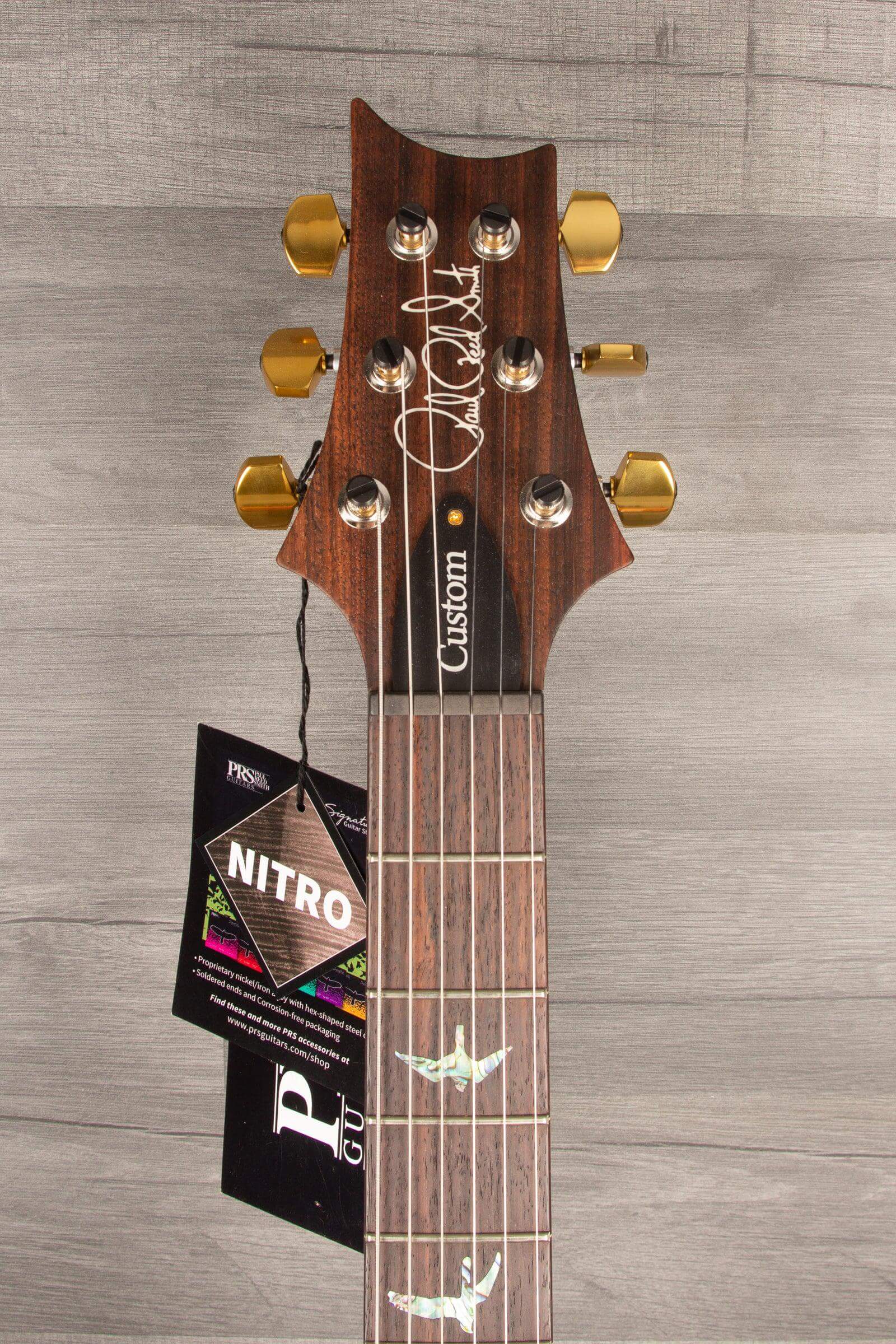 PRS Wood Library Custom 22 Orange Fade Quilt Top - solid Rosewood neck