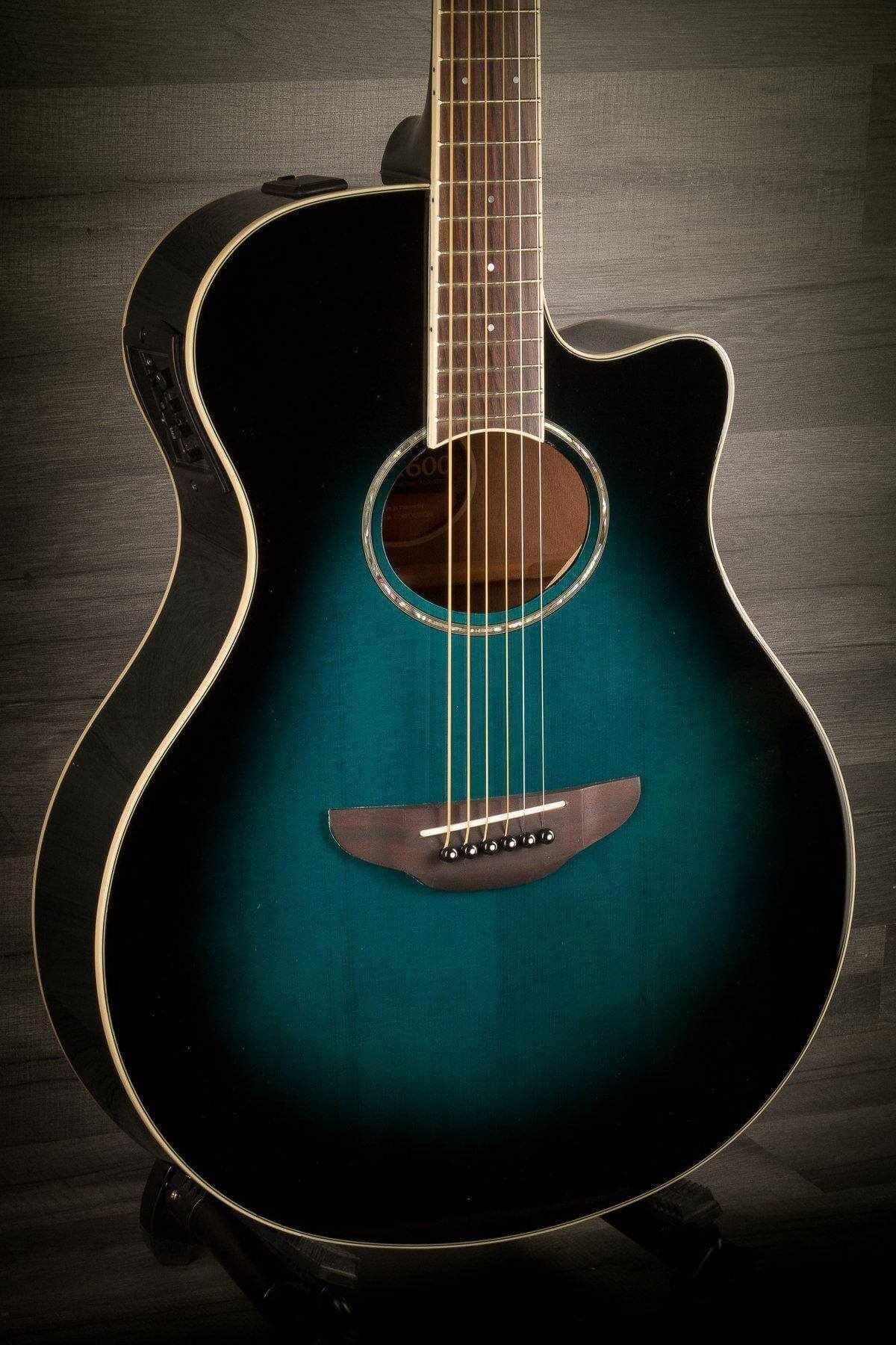 Yamaha APX600 Electro Acoustic Guitar - Oriental Blue Burst