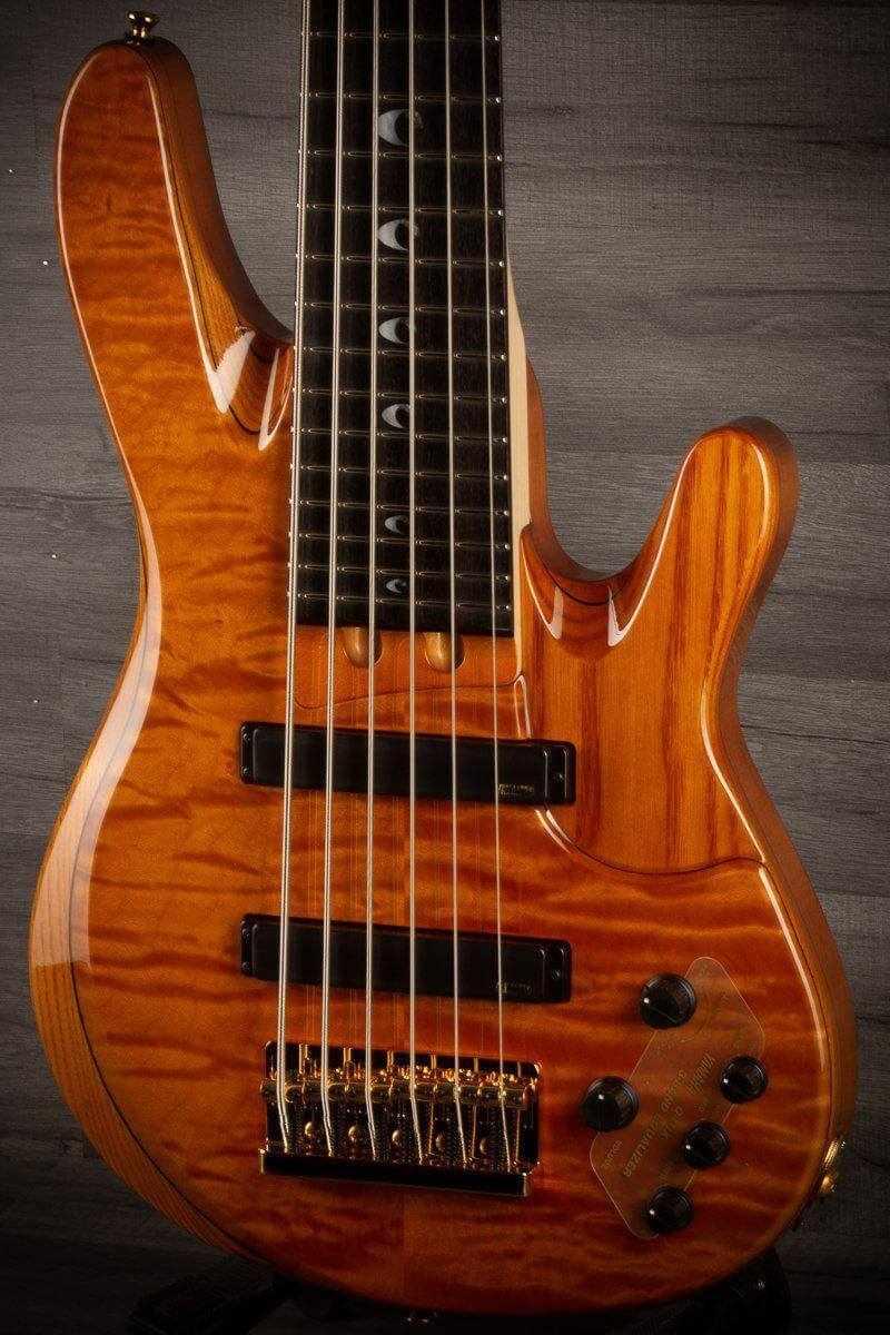 B Stock - Yamaha TRBJP2 'John Patitucci' 6-String Bass Guitar in Amber finish