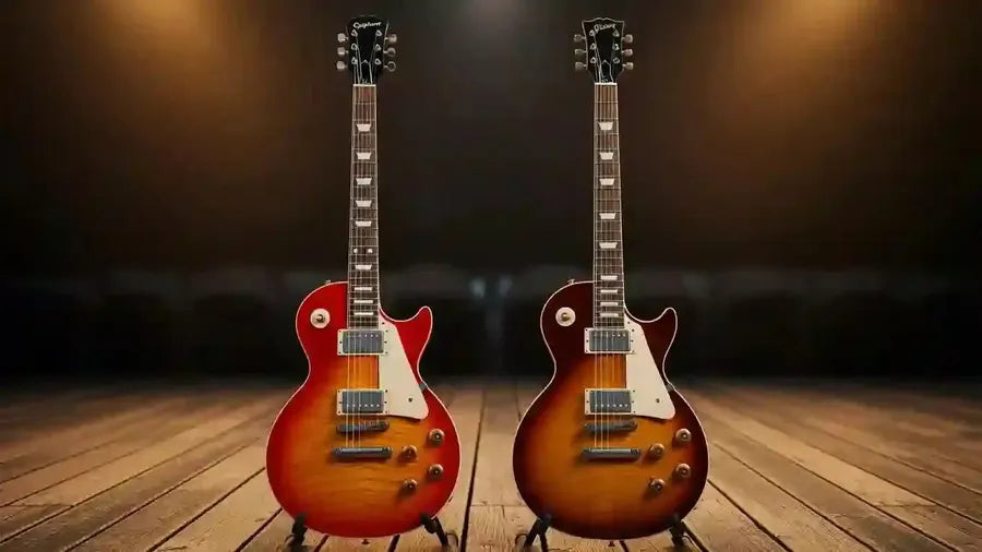Comparison of Epiphone Les Paul and Gibson Les Paul guitars highlighting their craftsmanship