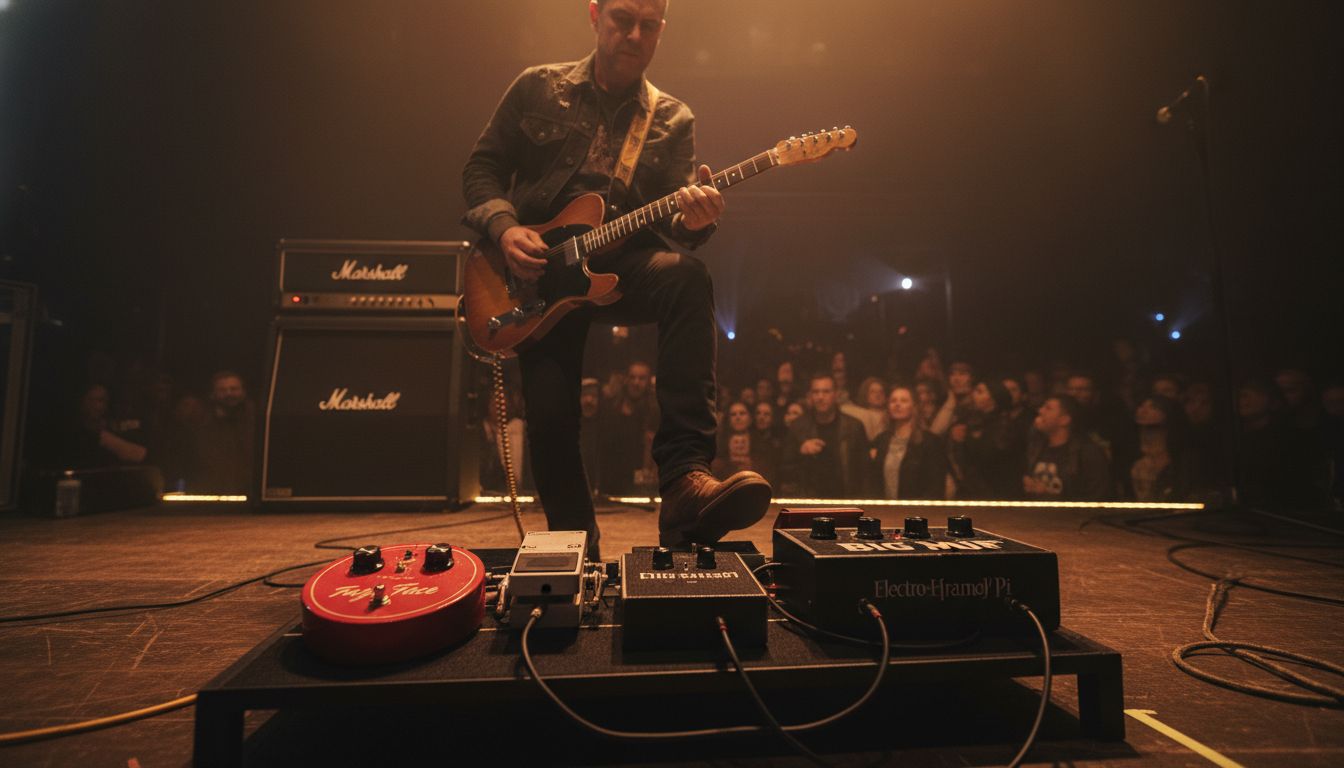 guitarist fuzz pedal