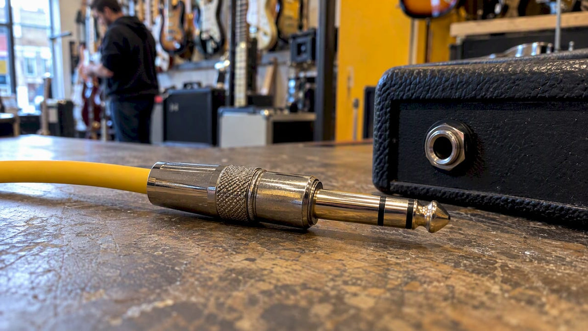 TRS jack plug showing two insulating bands
