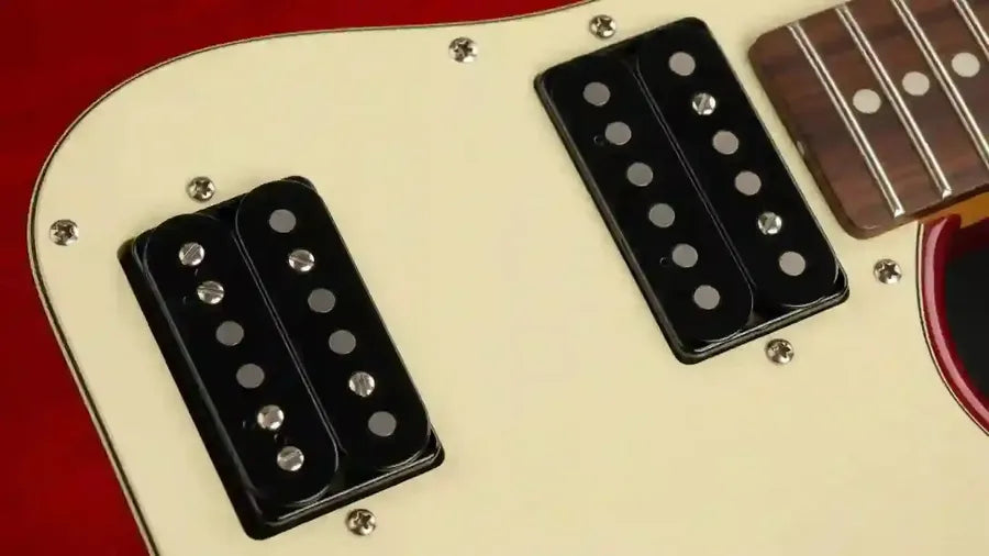 Humbucker and single coil electric guitar pickups