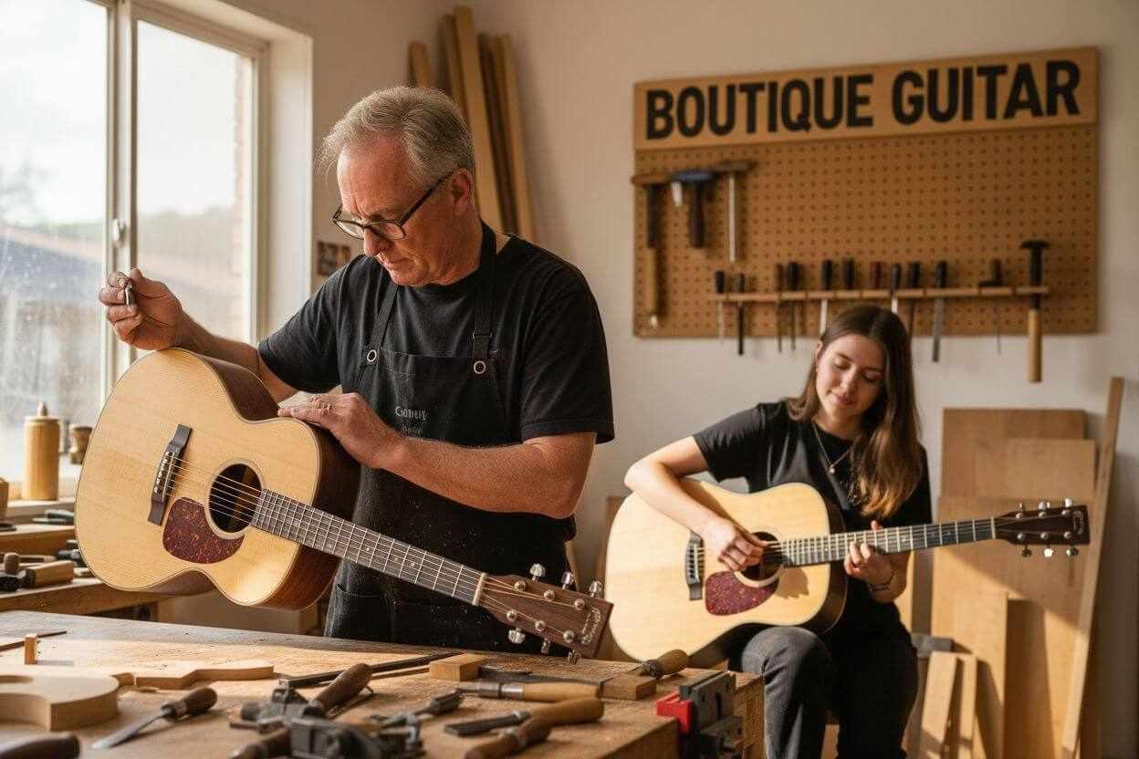 artisan boutique guitar workshop