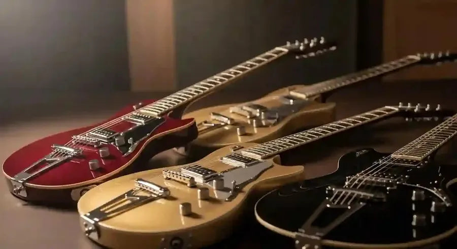 Duesenberg guitars on display — UK pricing guide