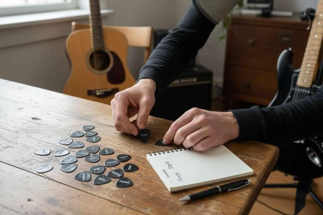 selecting guitar picks guide
