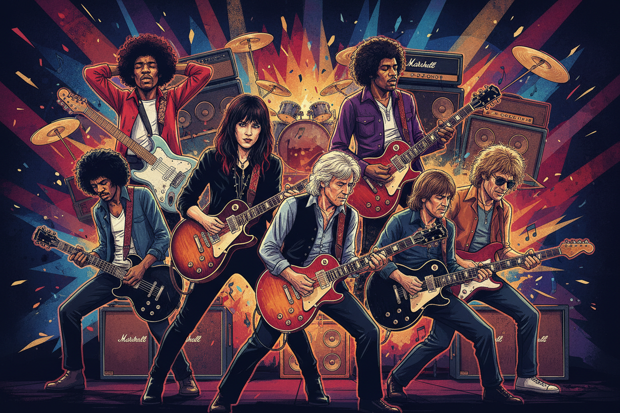 Top Famous Electric Guitarists Who Shaped Rock History
