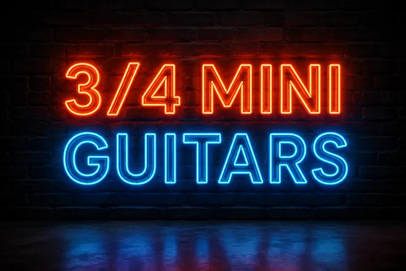 3/4 size, mini guitars