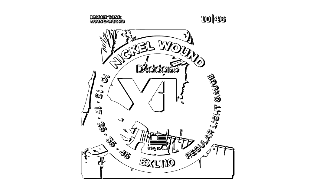 Electric guitar strings