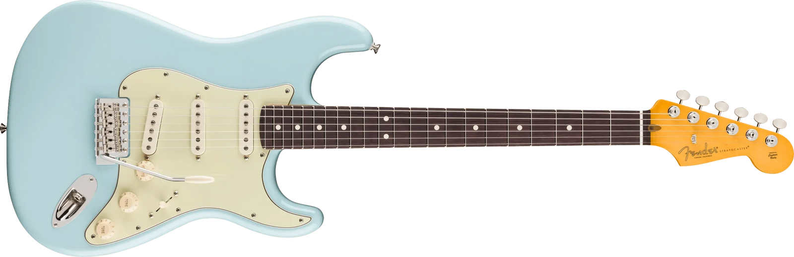 Fender Limited Edition American Professional Classic Stratocaster Featuring silent system, Daphne blue
