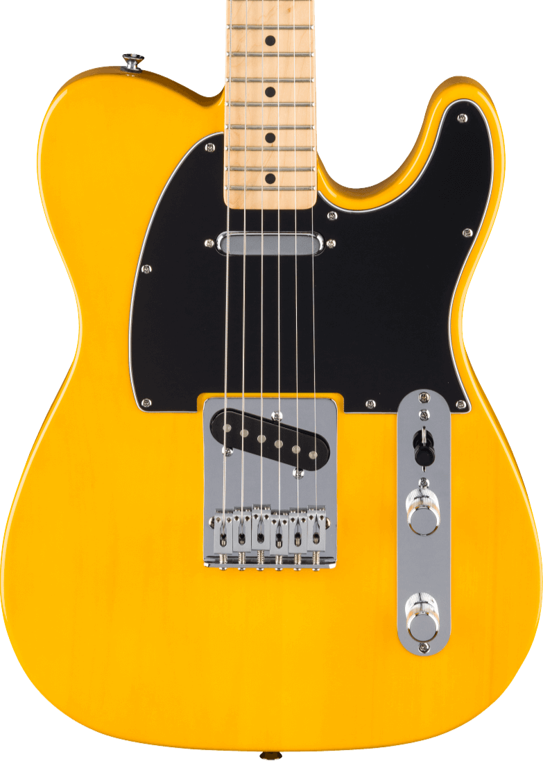 Fender Standard Telecaster®, Maple Fingerboard, Black Pickguard, Butterscotch Blonde
