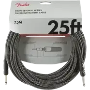 Fender Professional Series Instrument Cable 25 Ft Grey tweed - MusicStreet