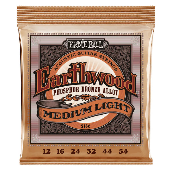 Ernie Ball 2146 Earthwood Phosphor Bronze Medium Light 12-54 - Guitar String