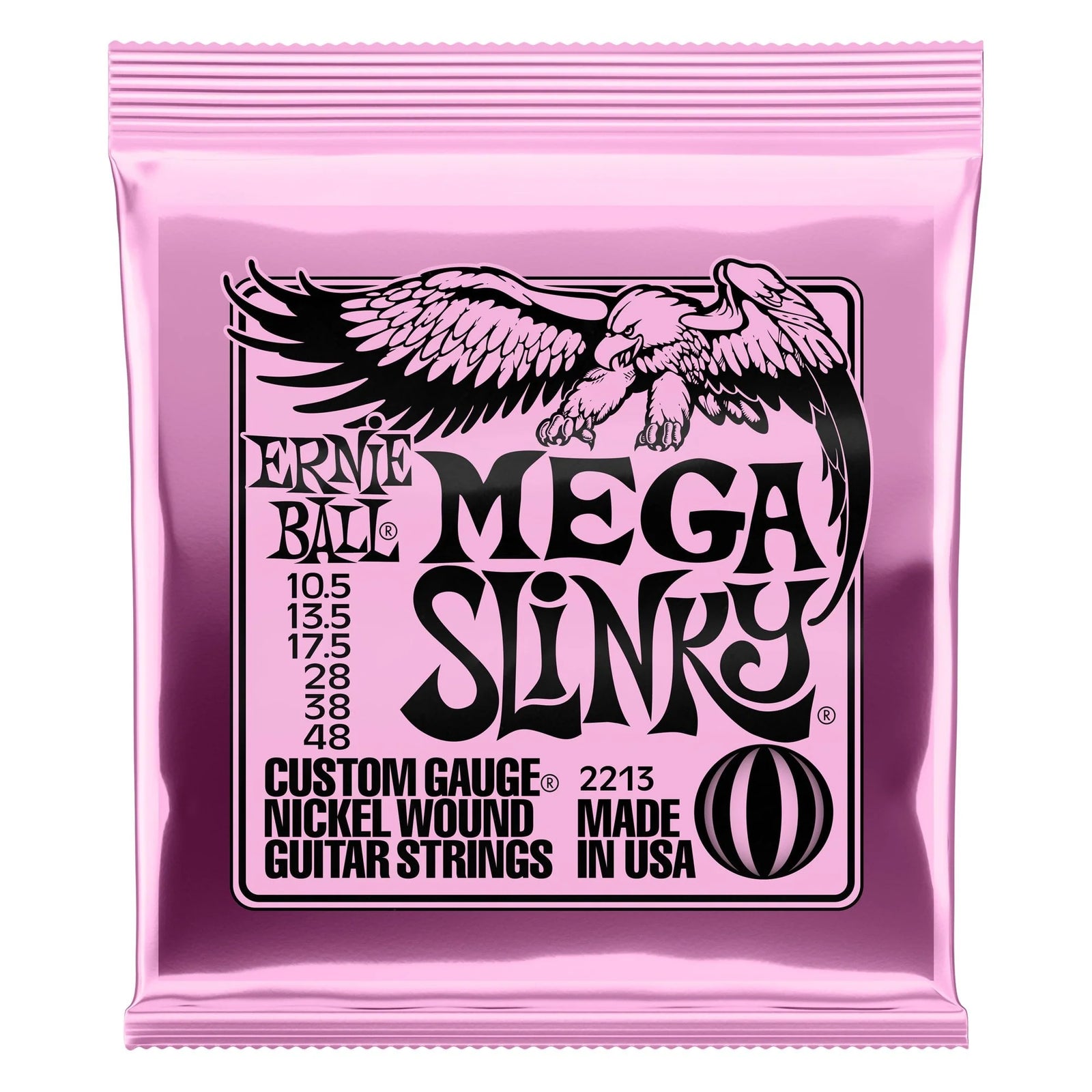 Ernie Ball Mega Slinky 2213 Guitar Strings 10.5-48