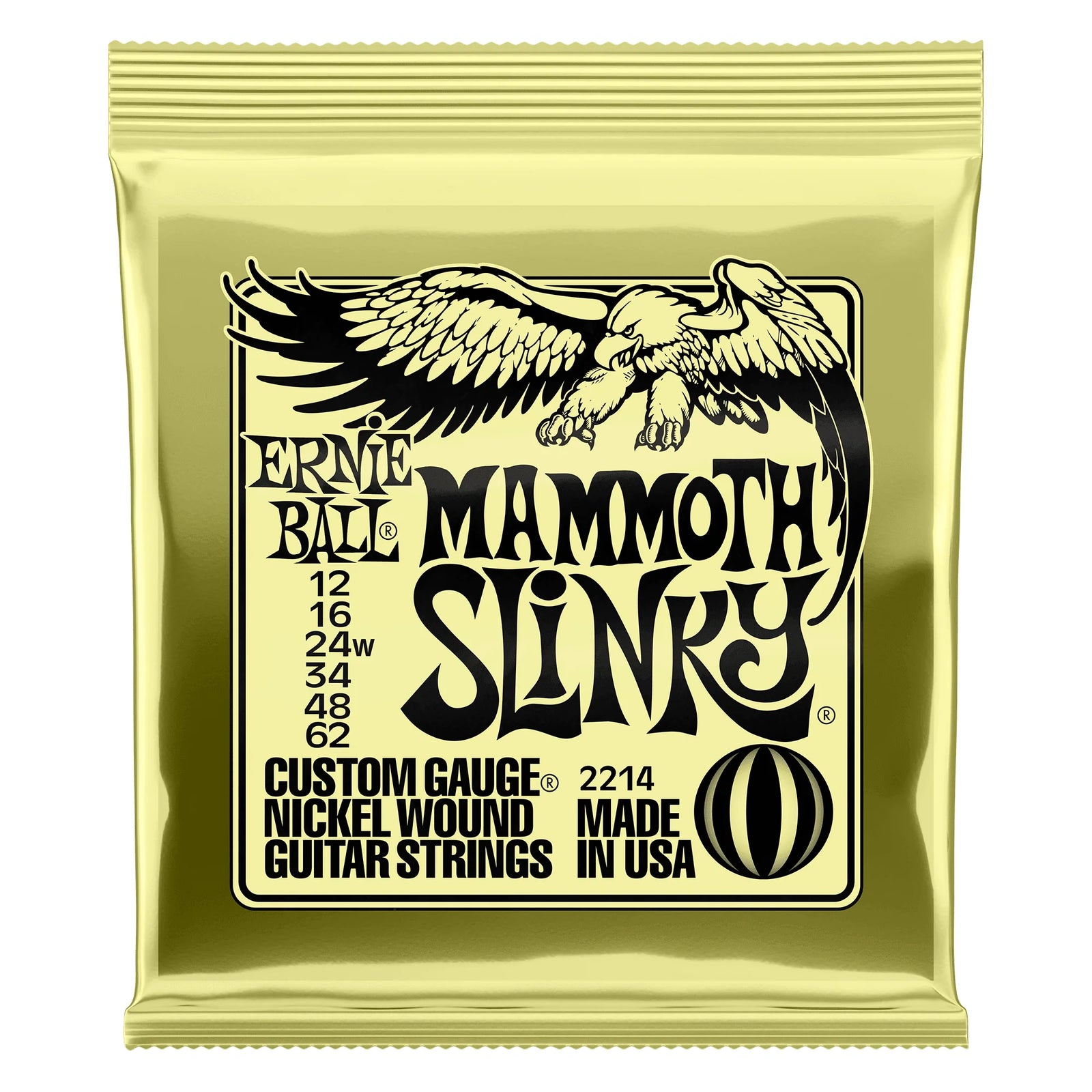 Ernie Ball Mammoth Slinky 2214 Guitar Strings 12-62