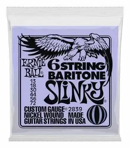 Ernie Ball 6 string Baritone Slinky Strings 13-72 (2839)