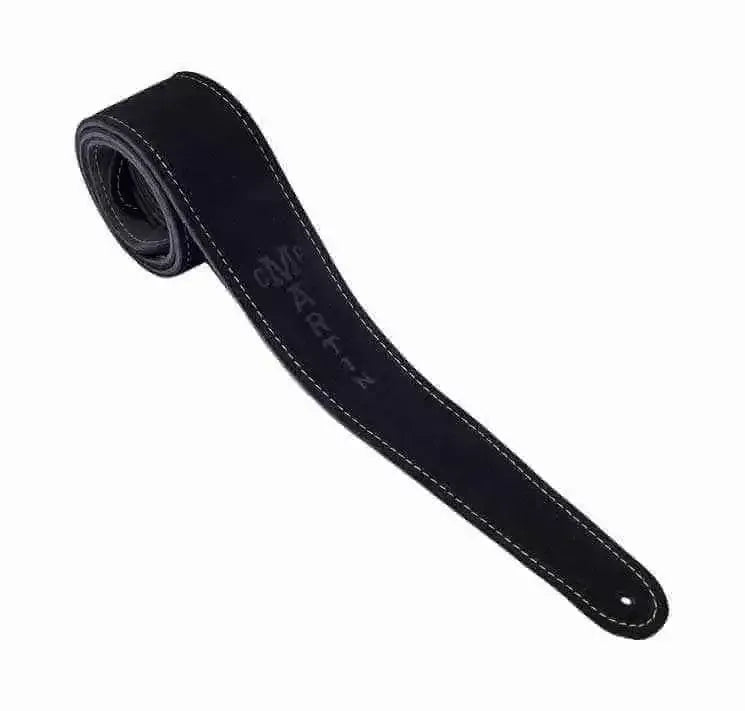 Martin 18A0016 2.5-inch Suede Logo'd Guitar Strap - Black