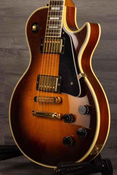 USED - Gibson 1982 Les Paul Custom - Antique sunburst guitar with gold hardware and original electronics.