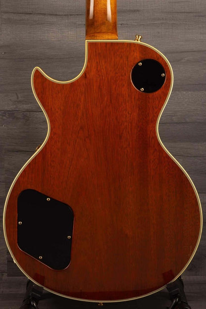 USED - Gibson 1982 Les Paul Custom - Antique sunburst back view showing excellent wood finish and gold hardware.